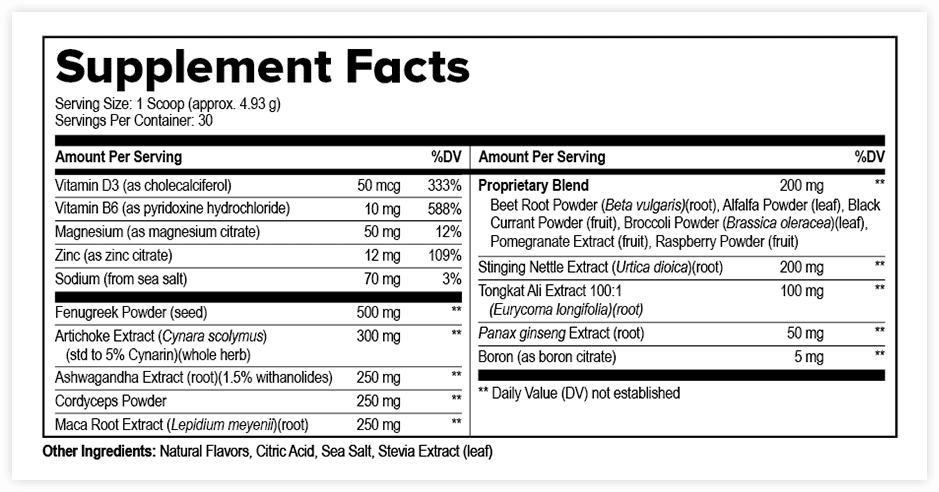 supplement facts